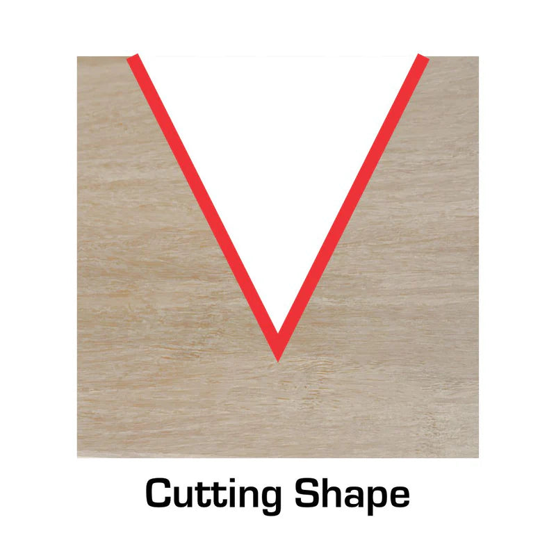 60 Deg V-Groove - 3-Flute - 1/4 Shank - VSC60