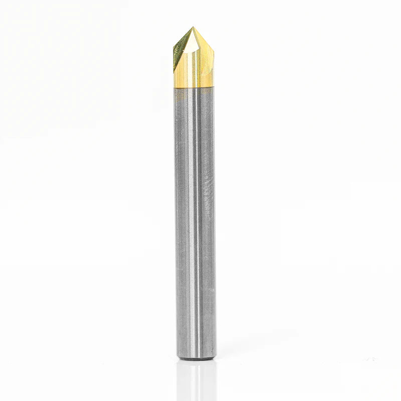 90 Deg V-Groove- 3-Flute - 1/4 Shank - VSC90