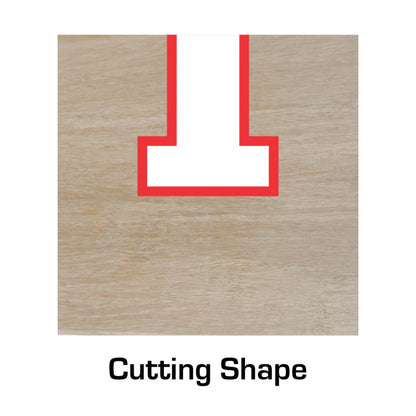 3/8" x 3/8" Keyhole - 1/4 Shank - SE3050