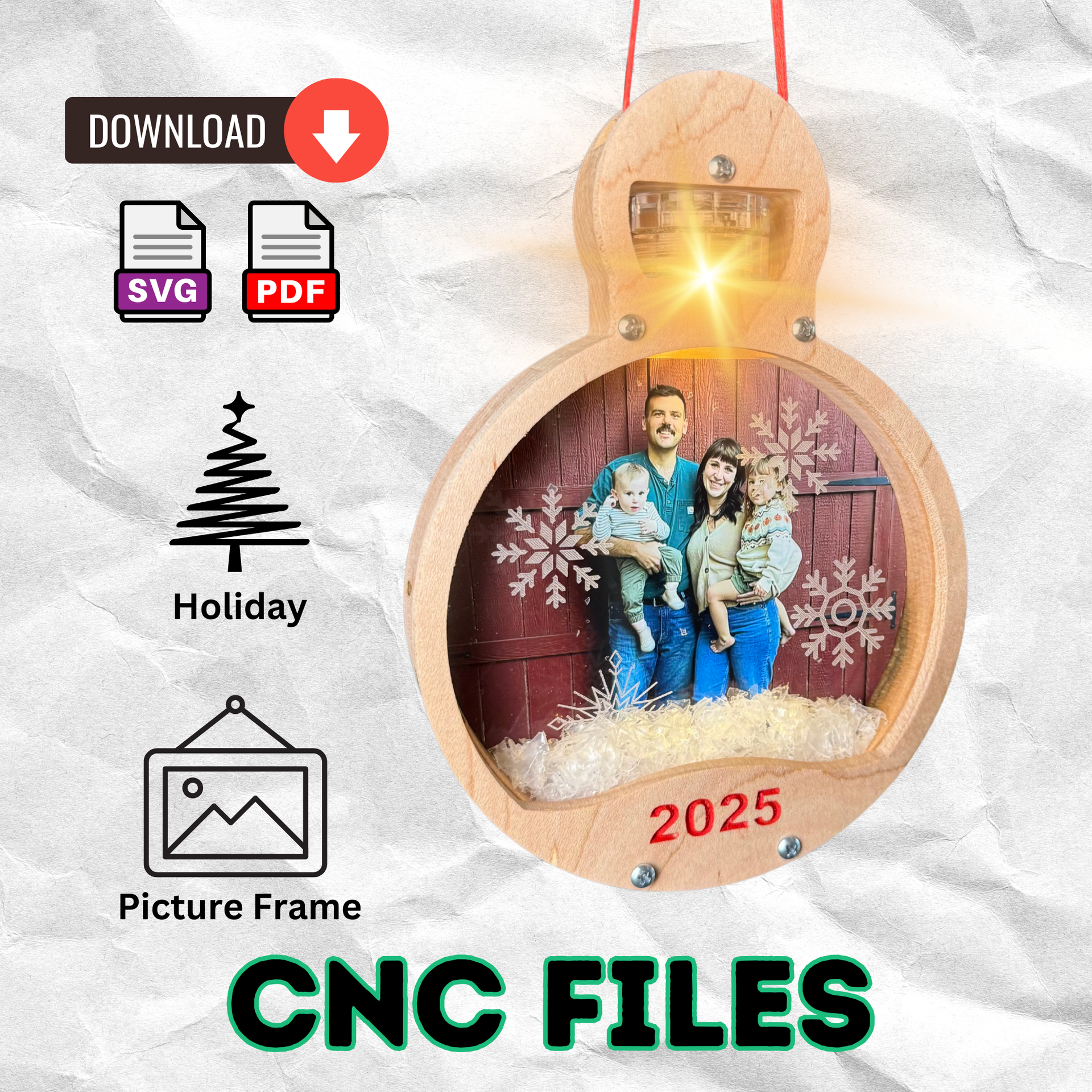 Light Up Picture Ornament – Aqua Vitae Woodworks