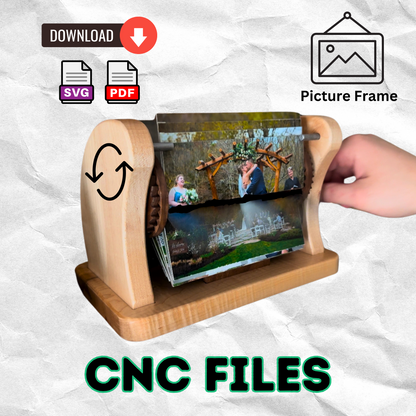 Split Flap Picture Frame