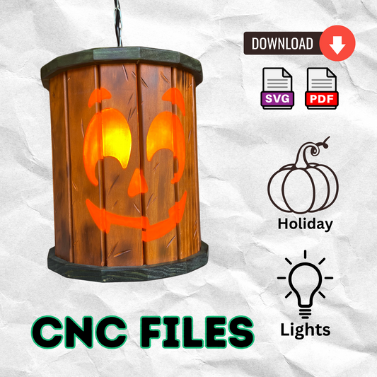 Hanging Epoxy Pumpkin Lantern