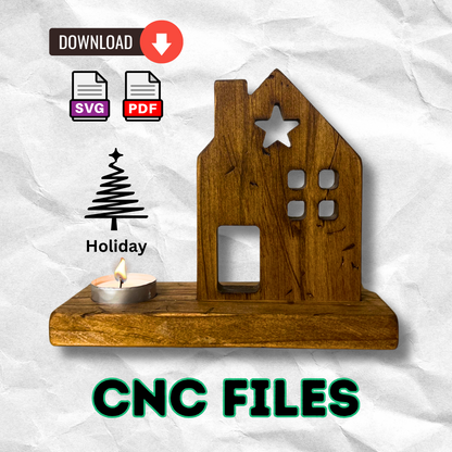 Tea Candle Holiday Display