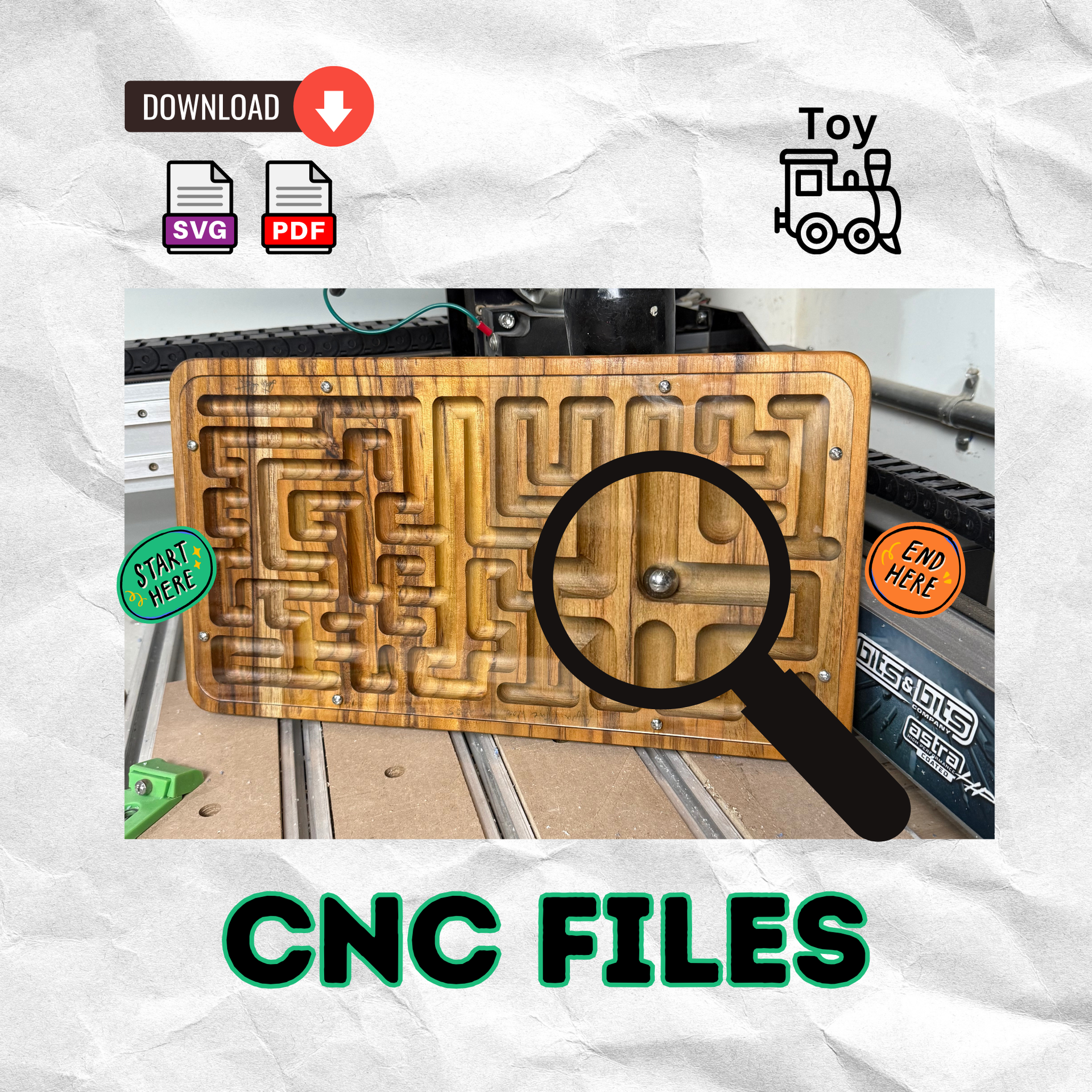 CNC Project - Marble Maze Game – Aqua Vitae Woodworks